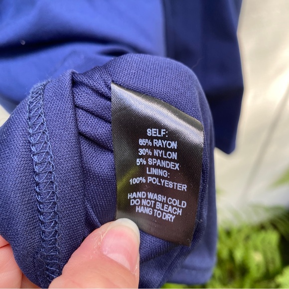 Lulu’s Forever Crush Navy Blue Strappy Sleeveless Skater dress size Medium - Picture 11 of 11